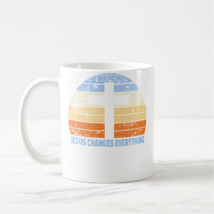 Mug Croix de Foi Jésus Change Tout Chrétien