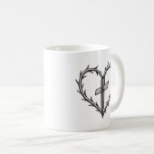 Mug Croix de la foi et Thorn Heart Christian (Devant droit)