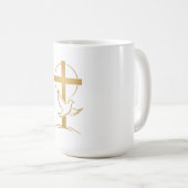 Mug Croix de la Foi Orthodoxe & Colombe (Devant droit)