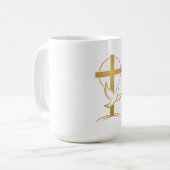 Mug Croix de la Foi Orthodoxe & Colombe (Devant gauche)