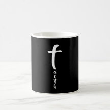 Croix de la Foi Typographie Noir et Blanc Simple