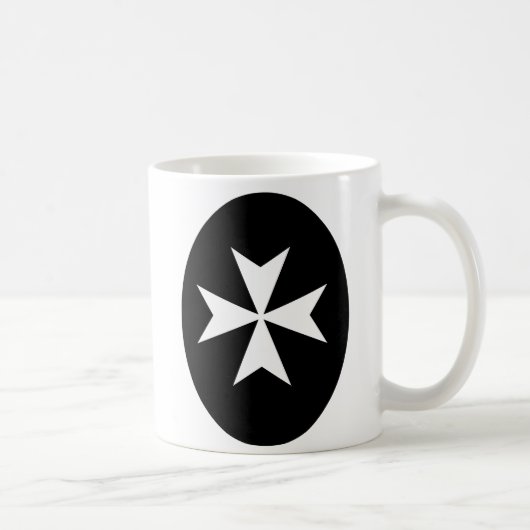 Mug Croix de Malte blanche (Droite)