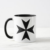 Mug Croix de Malte noire (Gauche)