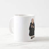 Mug Croix de Monk dans Robe Médiévale Religieux (Devant gauche)