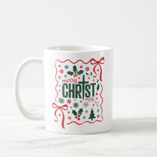 Mug Croix de Noël chrétienne Signe Jésus-Christ Foi