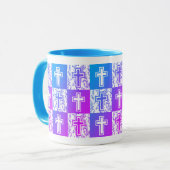 Mug Croix de Pâques chrétienne personnalisée (Devant gauche)