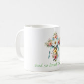 Mug Croix de Pâques/Printemps colorée (Devant gauche)