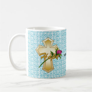 mug Croix de Rose de l'Espérance chrétienne