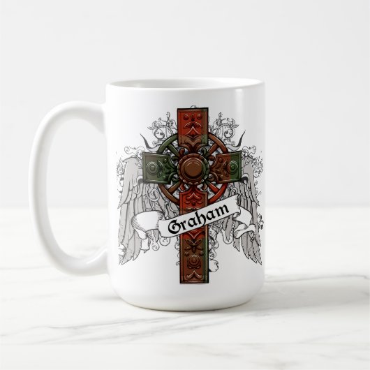 Mug Croix de tartan de Graham (Gauche)