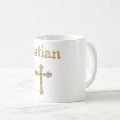 Mug Croix d'or chrétienne (Devant droit)