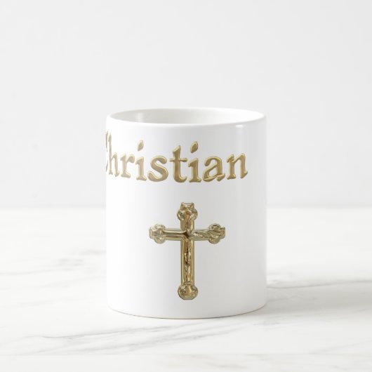 Mug Croix d'or chrétienne (Centre)