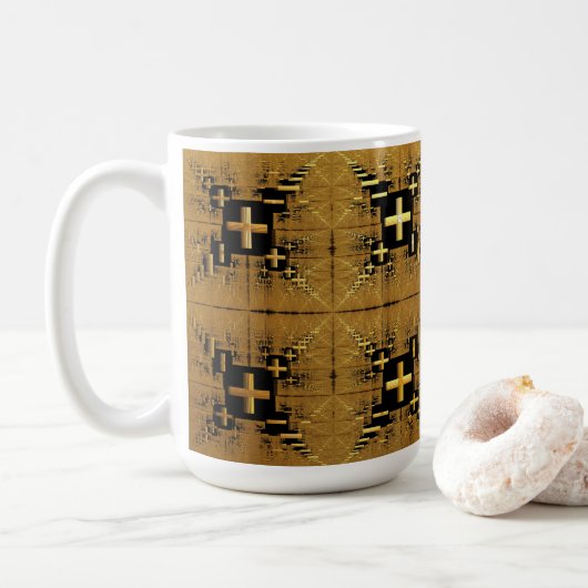 Mug Croix d'or fractée (Avec donut)