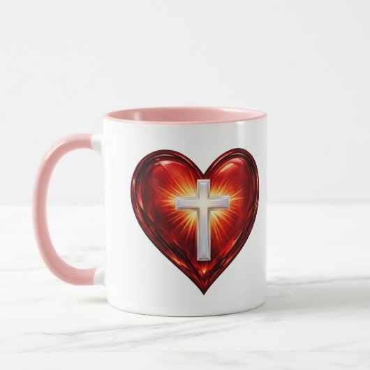 Mug Croix et Cœur (Gauche)