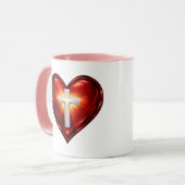 Mug Croix et Cœur (Devant gauche)