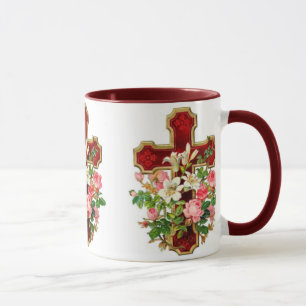 Mug Croix florale