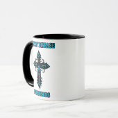 Mug Croix/Guerrier...Graves' (Devant gauche)
