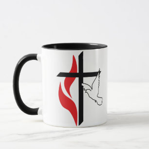 Mug Croix méthodiste et colombe
