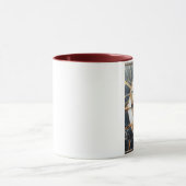 Mug Croix noire et Marbre blanc dévoilée avec or (Centre)