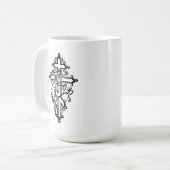 Mug Croix orthodoxe chrétienne orthodoxe 15oz. (Devant gauche)