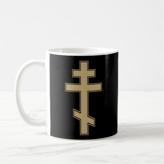 Mug Croix orthodoxe slave russe Croix byzantine (Gauche)