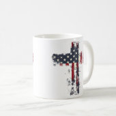 Mug Croix patriotique américaine (Devant droit)