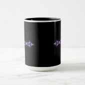 Mug Croix pourpre gothique de fractale (Centre)