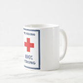 Mug Croix-Rouge -- Nous appartenons 100% fort (Devant droit)