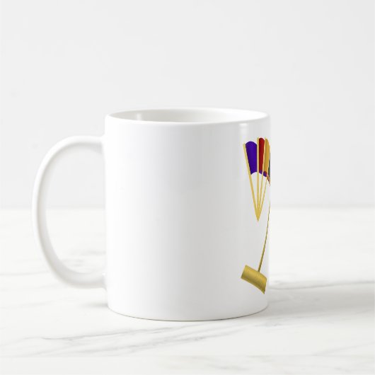 Mug Croquet Equipment Set Mallet Balls Hoops (Gauche)