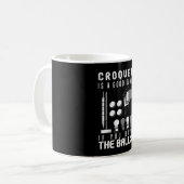 Mug Croquet Game Balls Croquet Player Mallet & Wicket (Devant gauche)