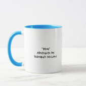 Mug Croquis abstrait "bleu" (Gauche)