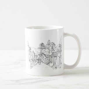 Mug Croquis au stylo de Portmeirion North Wales