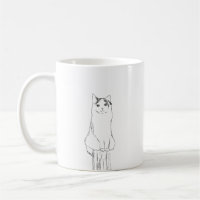 Croquis de chat mignon moderne