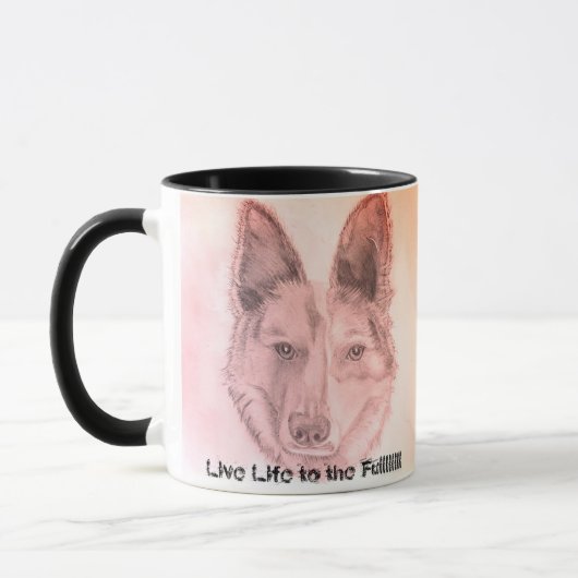 Mug Croquis de chien (Gauche)