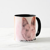 Mug Croquis de chien (Devant droit)