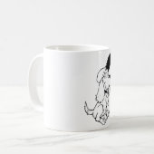 Mug Croquis de chien (Devant gauche)
