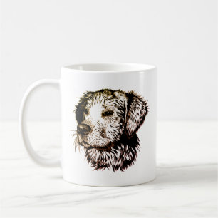 Mug Croquis de chiot marron