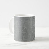Mug Croquis de la carte de New York (Devant gauche)