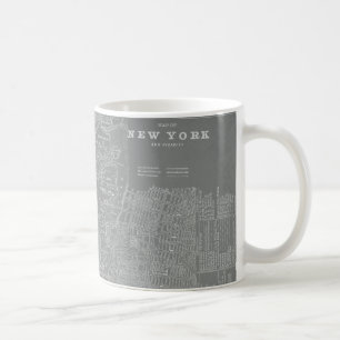 Mug Croquis de la carte de New York