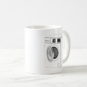 Mug Croquis de la machine à laver (Devant droit)