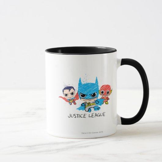 Mug Croquis de la Mini Justice League (Droite)