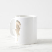 Mug Croquis de mode Flapper - Femme avec pièce à cheve (Devant gauche)