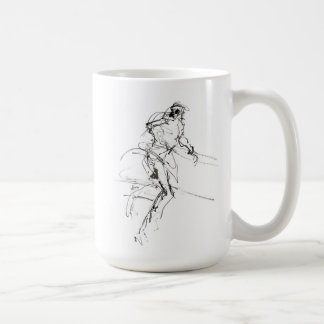 Mug Croquis de mouvement du coureur Abstrait