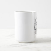 Mug Croquis de pianiste Abstrait (Centre)