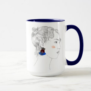 Mug Croquis de regard - portrait