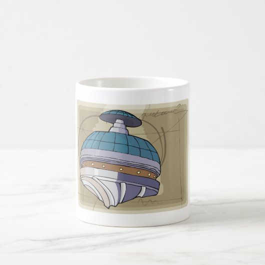 Mug Croquis de station spatiale (Centre)