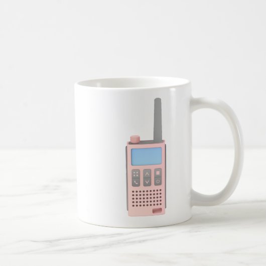 Mug Croquis de talkie de walkie moderne (Droite)