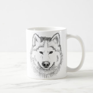 Mug Croquis de tête de loup