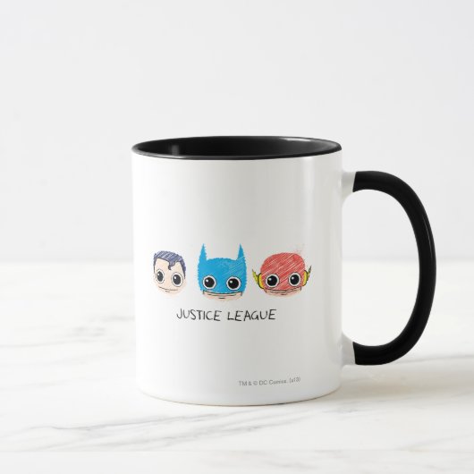 Mug Croquis des chefs de la Mini Ligue de Justice (Droite)