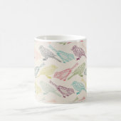 Mug Croquis d'oiseaux dessinés à la main de différente (Centre)