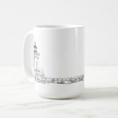 Mug Croquis du feu de mouillage (Devant gauche)